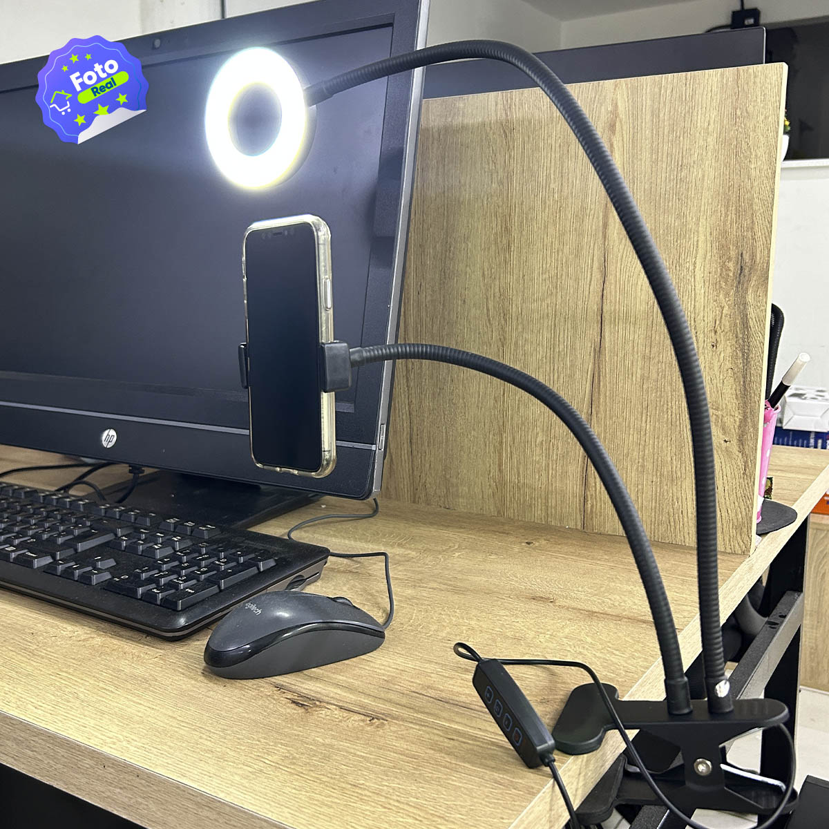 Miniatura 6 de Aro de Luz + Pinza + Soporte LO5-21